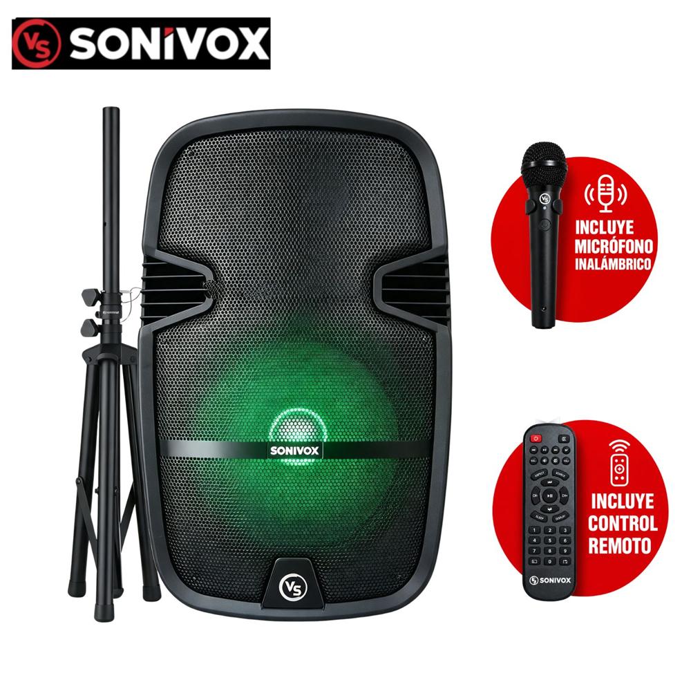 Promo Parlante Sonivox 2285  01 Micro y  Soporte