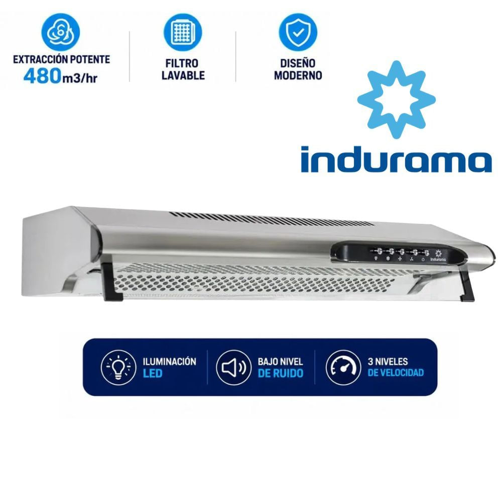 CAMPANA EXTRACTORA INDURAMA PARA 4 HORNILLAS MOD 602CRP