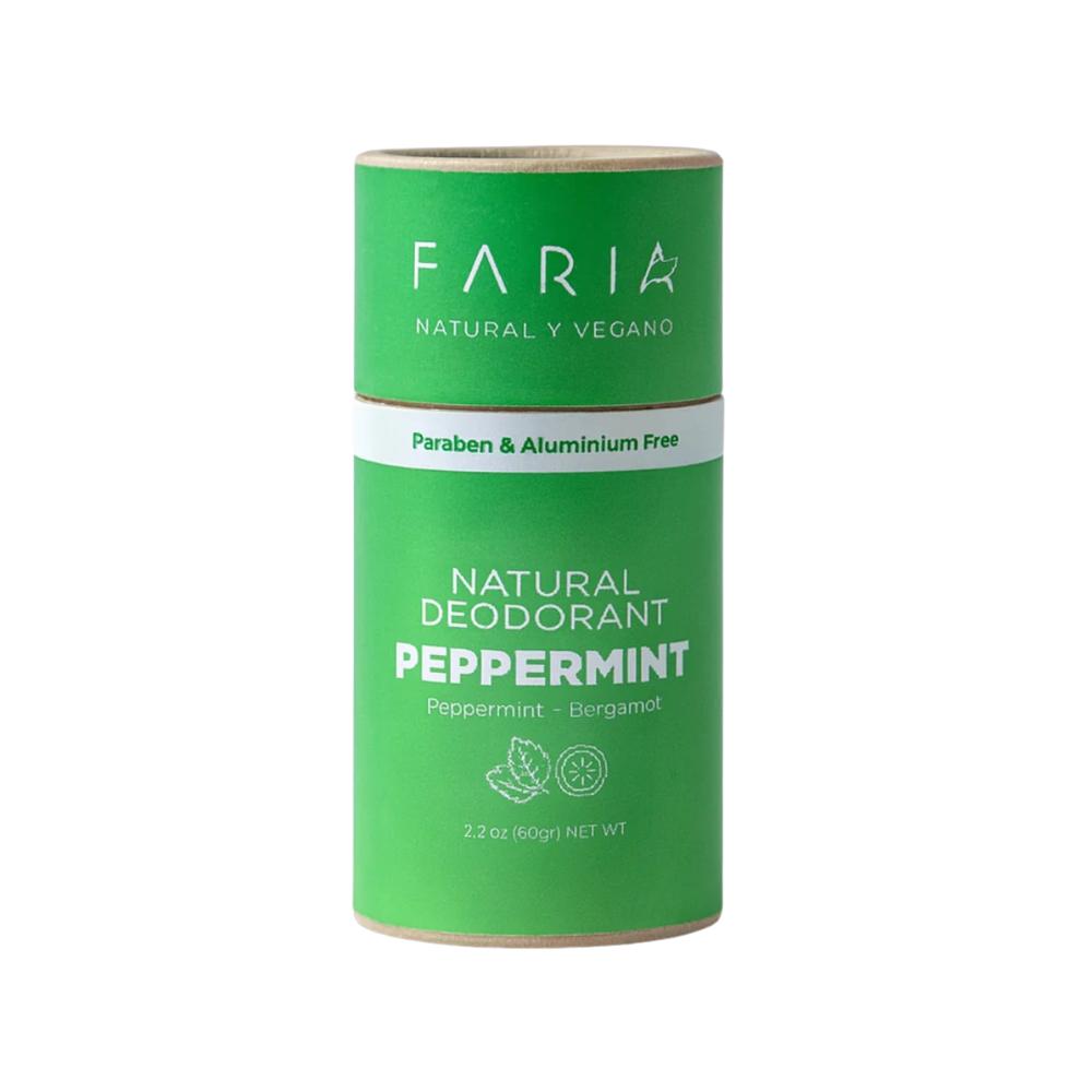Desodorante Sin Aluminio Peppermint Bergamot 60 gr Faria