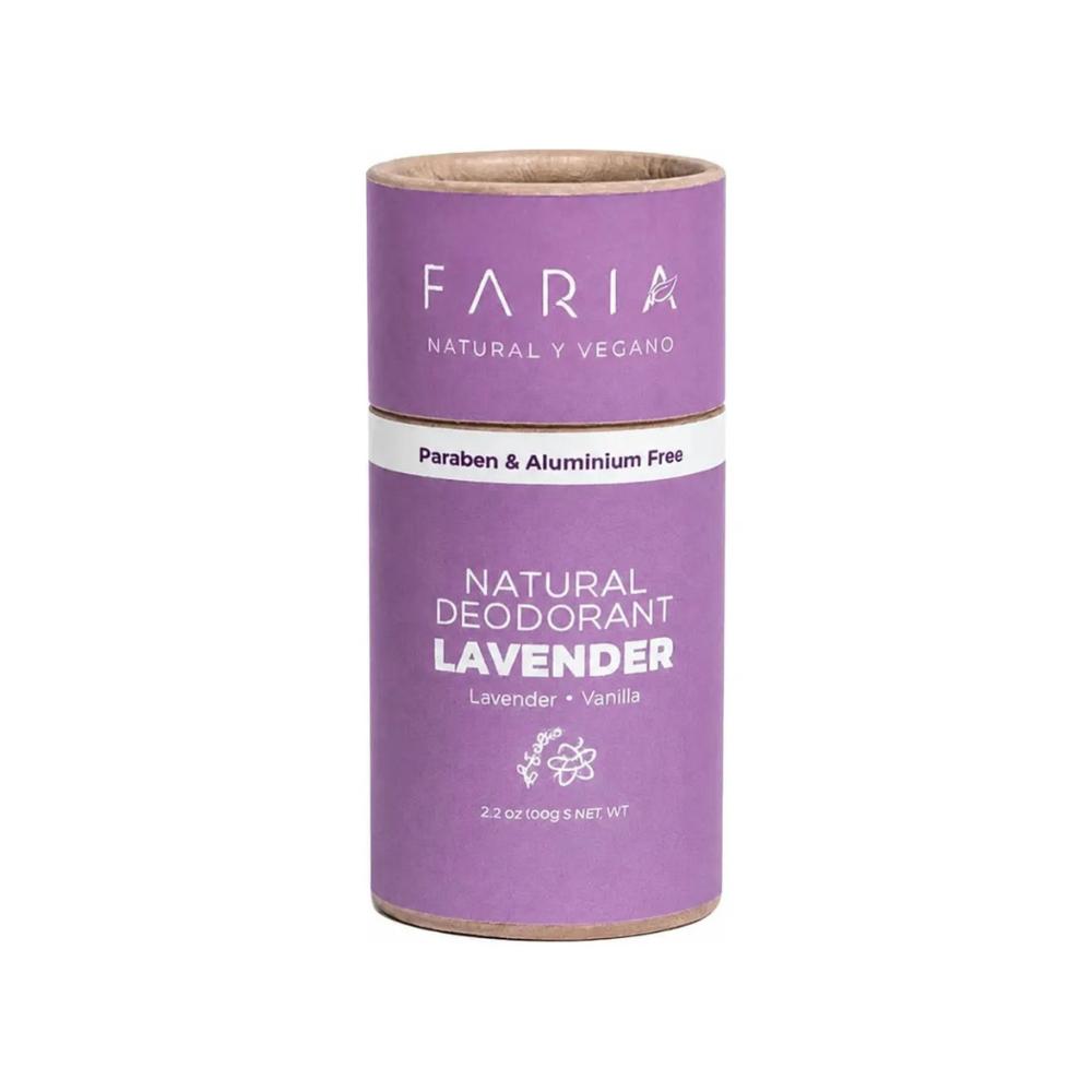 Desodorante Sin Aluminio Lavanda Vainilla 60 gr Faria