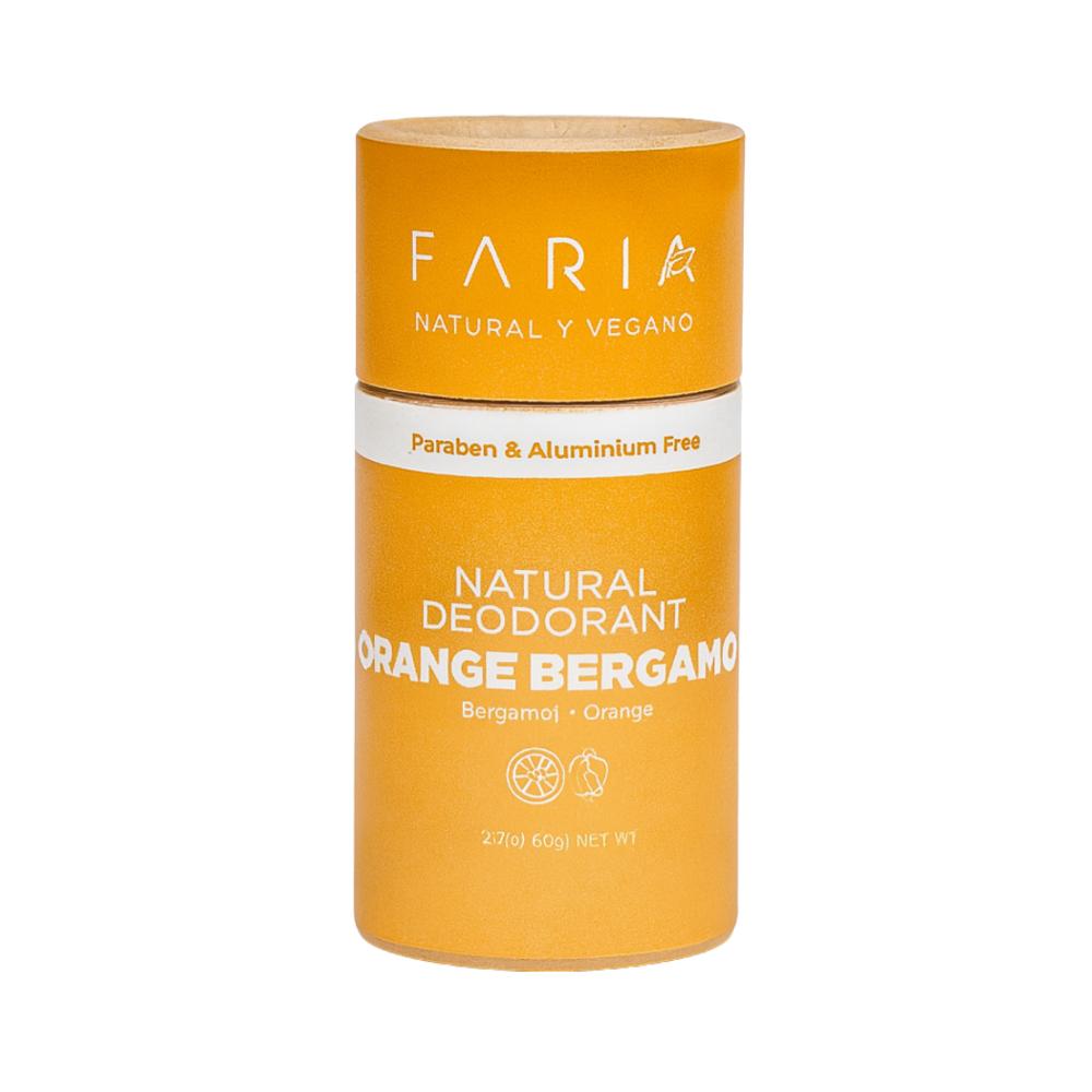 Desodorante Sin Aluminio Orange Bergamot 60 gr Faria