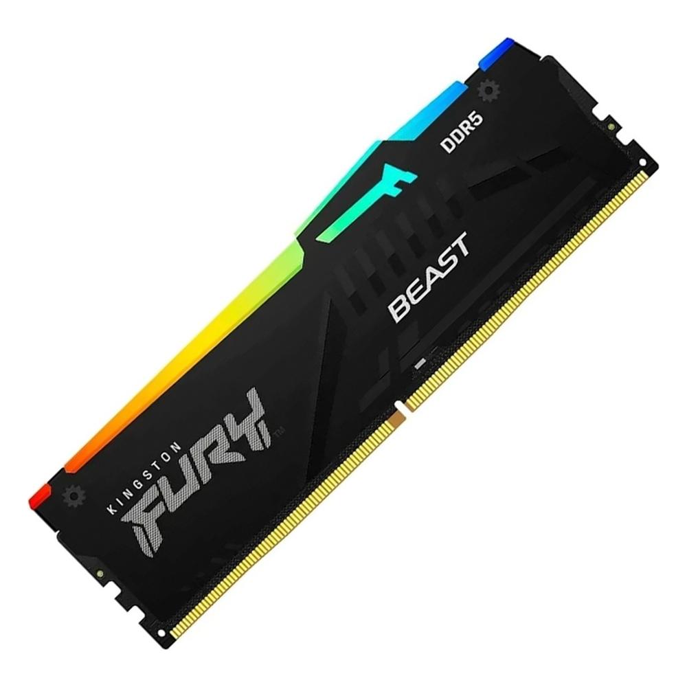 Memoria RAM Kingston Beast RGB 16GB DDR5 6400MHz DIMM Negro