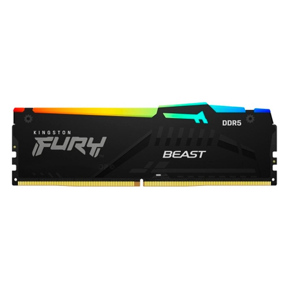 Memoria RAM Kingston Beast RGB 16GB DDR5 6000MHz DIMM Negro