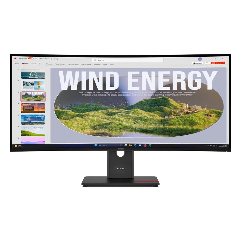 Monitor Curvo Lenovo ThinkVision VA 34 pulgadas WQHD 120Hz T34wd-40