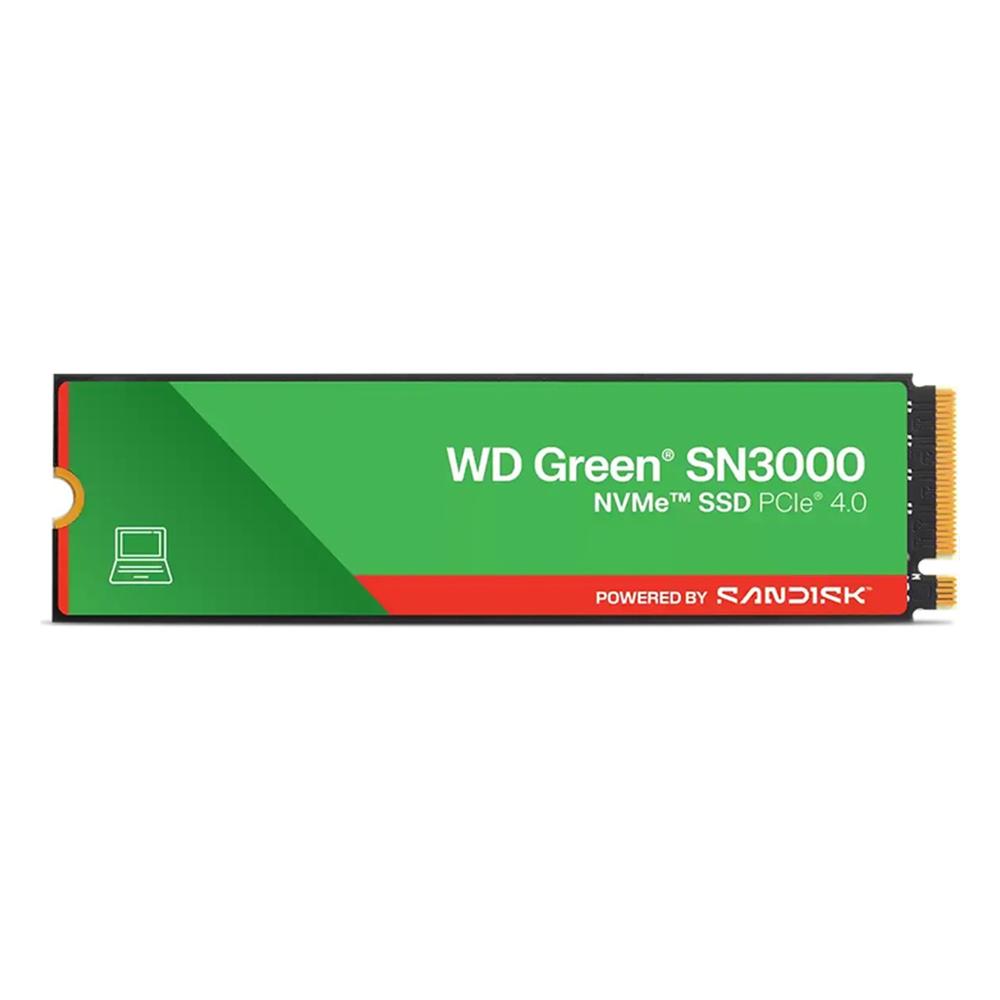 Disco Sólido SSD Western Digital WD Green SN3000 500GB NVMe M.2 2280 Verde