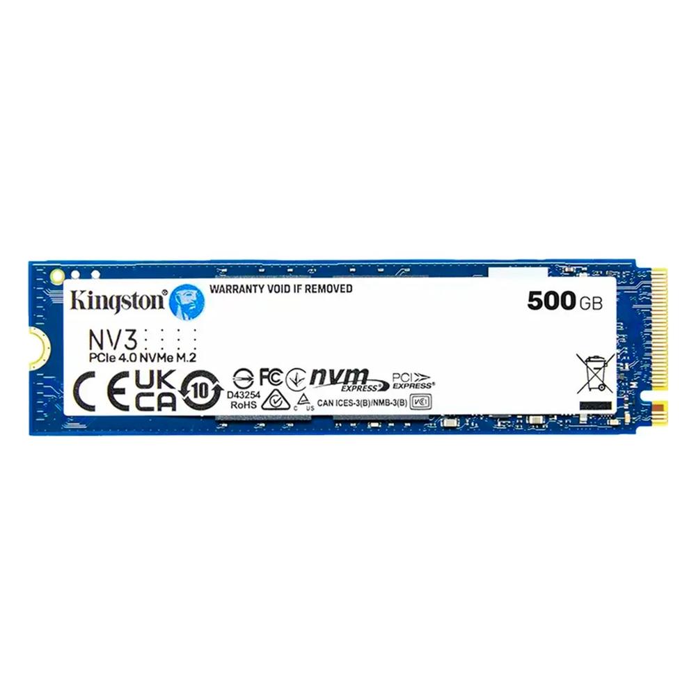 Disco Sólido SSD Kingston NV3 500GB NVMe PCIe 4.0 M.2 2280 Azul