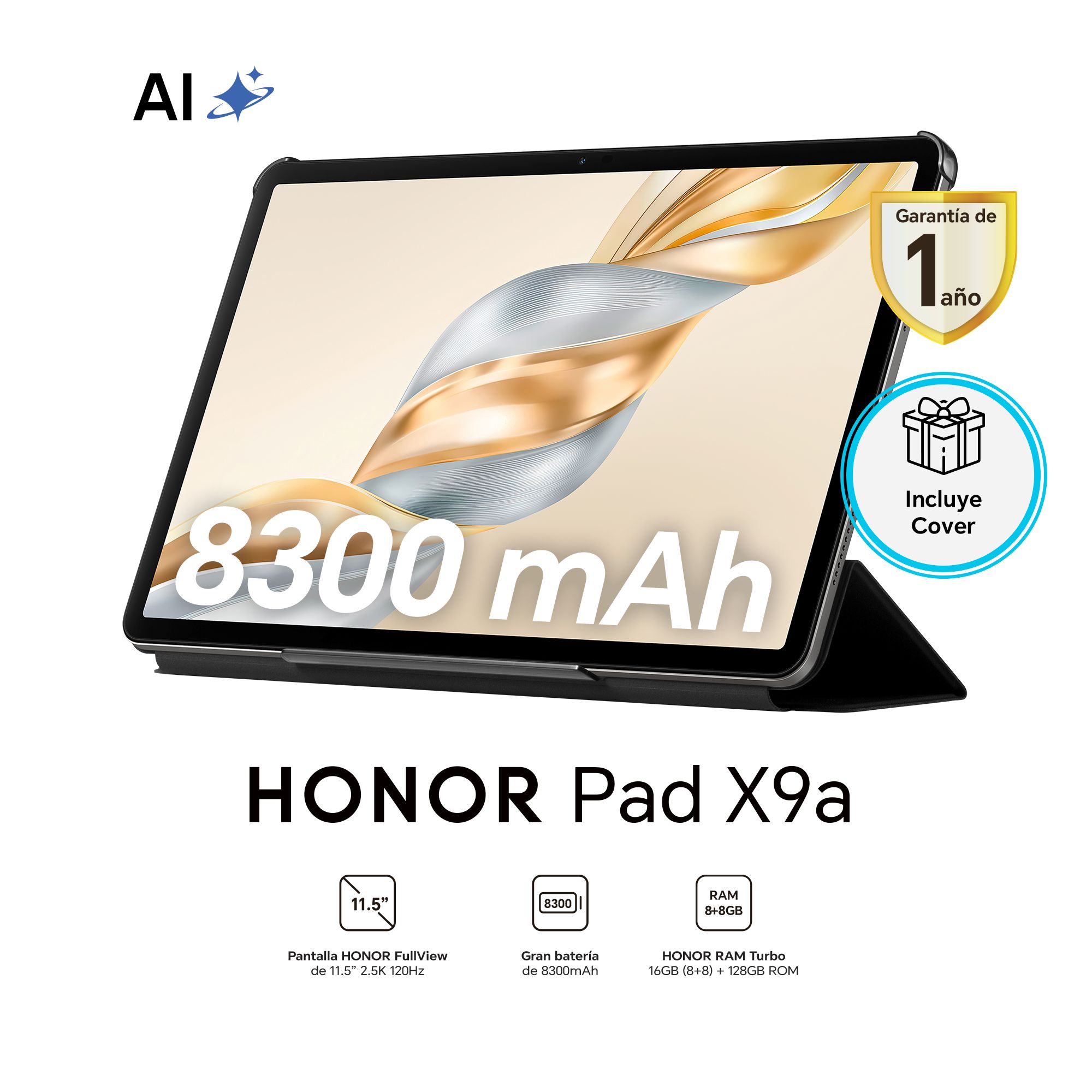 Tablet HONOR PAD X9A 11.5'' 8GB 128GB Gris