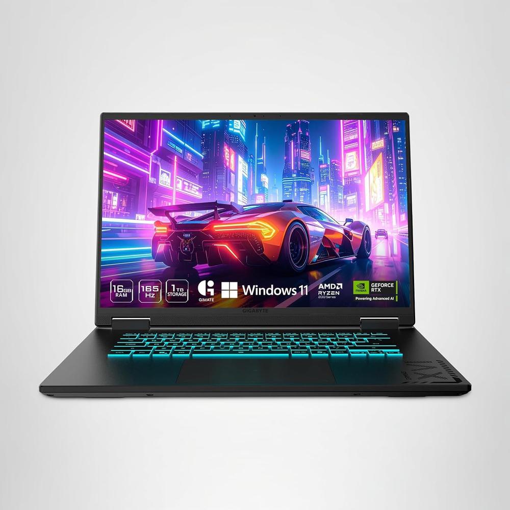 LAPTOP GIGABYTE GAMING A16 16? RYZEN 7 RTX 5060 16GB 1TB | NEGRO