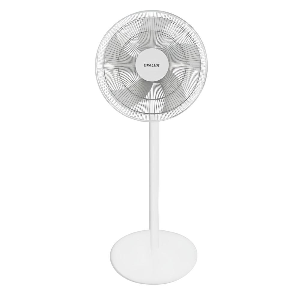 Ventilador de pie 17"" 45W color blanco Opalux OP-FN16WH