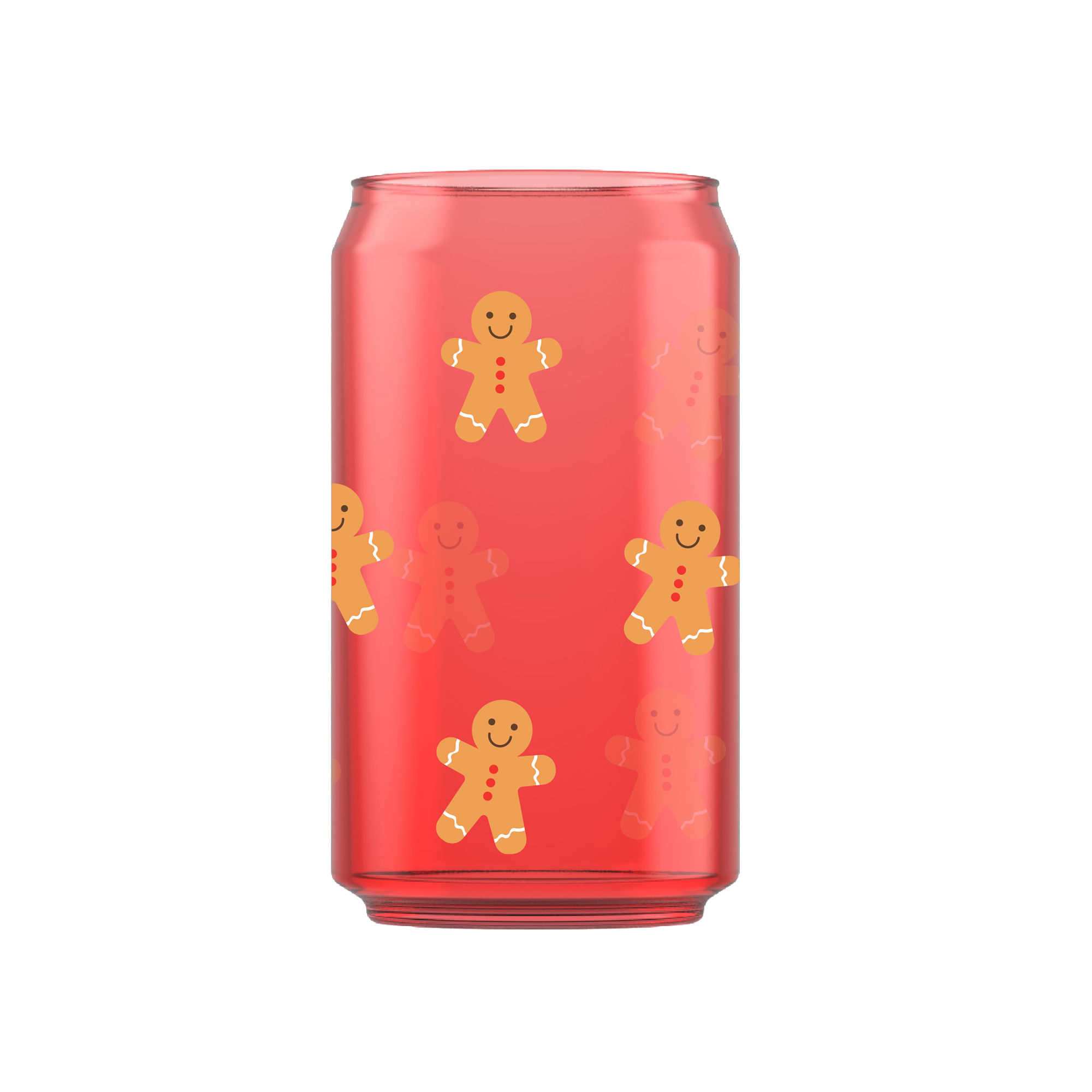 Set de Vasos Tipo Lata CRISTAR Rojo 16oz 2pzas