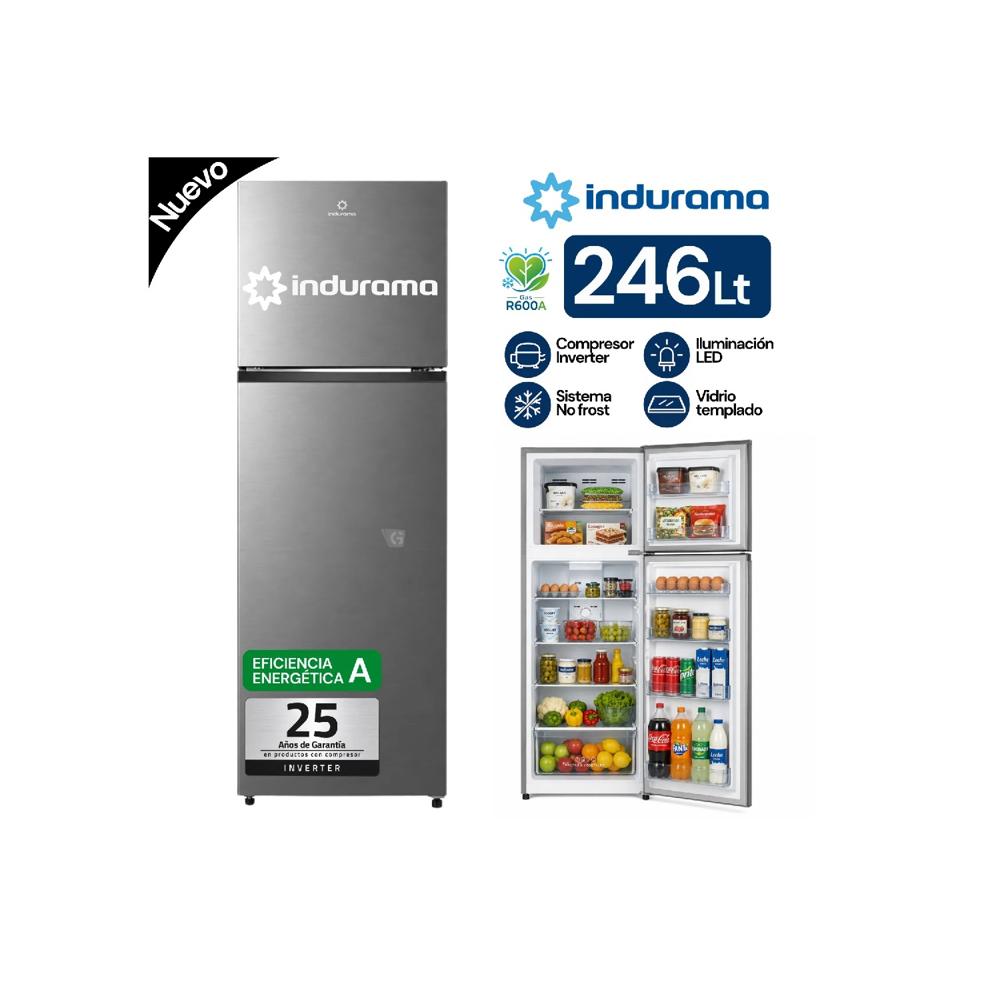 Refrigeradora Indurama 246LT Top Freezer No Frost RI-389I