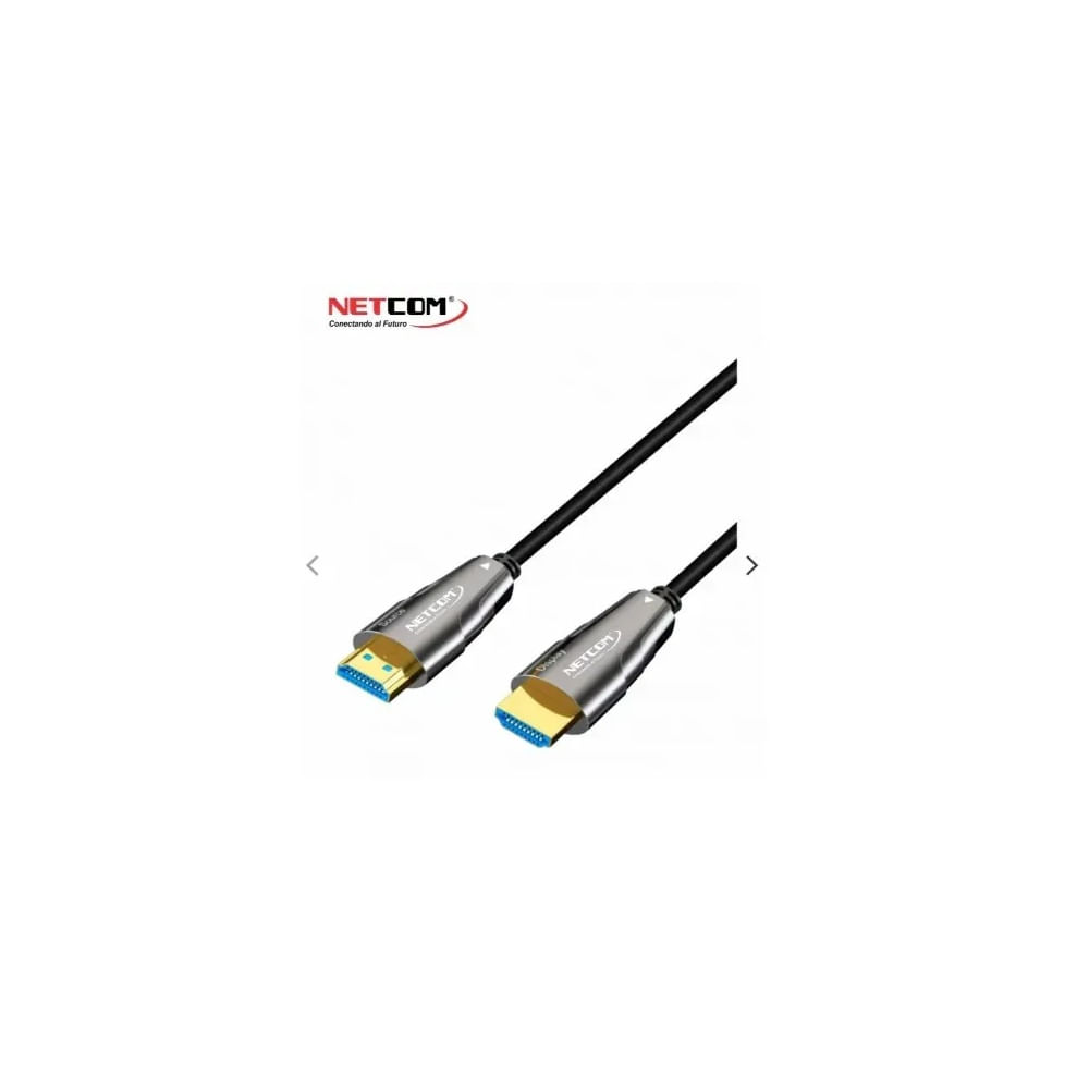CABLE HDMI 2.0 DE FIBRA OPTICA DE 25 METROS ULTRA HD 4K 60HZ NETCOM