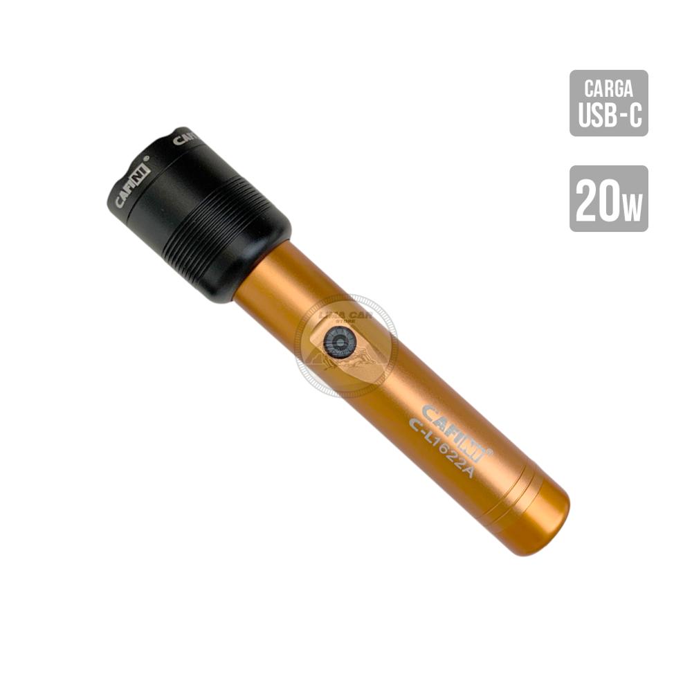Linterna telescópica de mano 20W Recargable Cafini L1622A