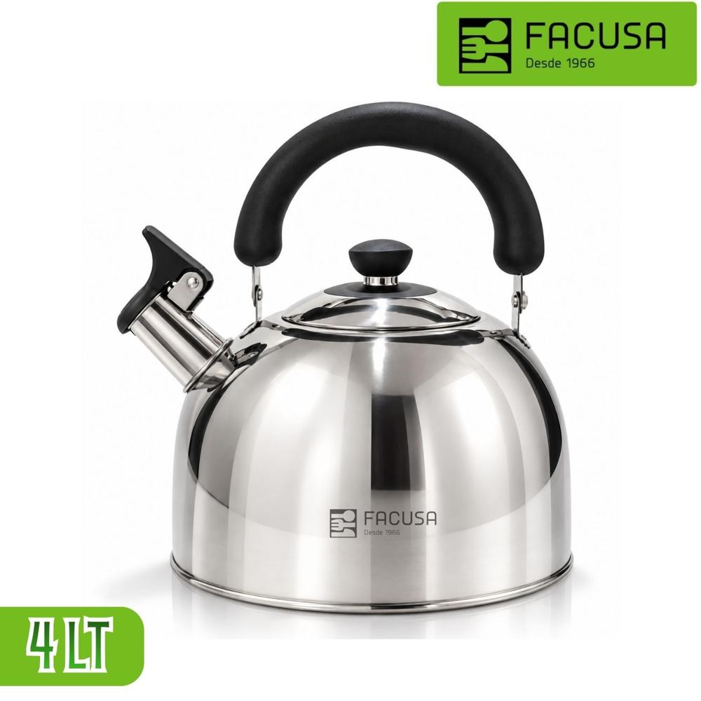 Tetera Facusa Hogar 4l De Acero Inoxidable