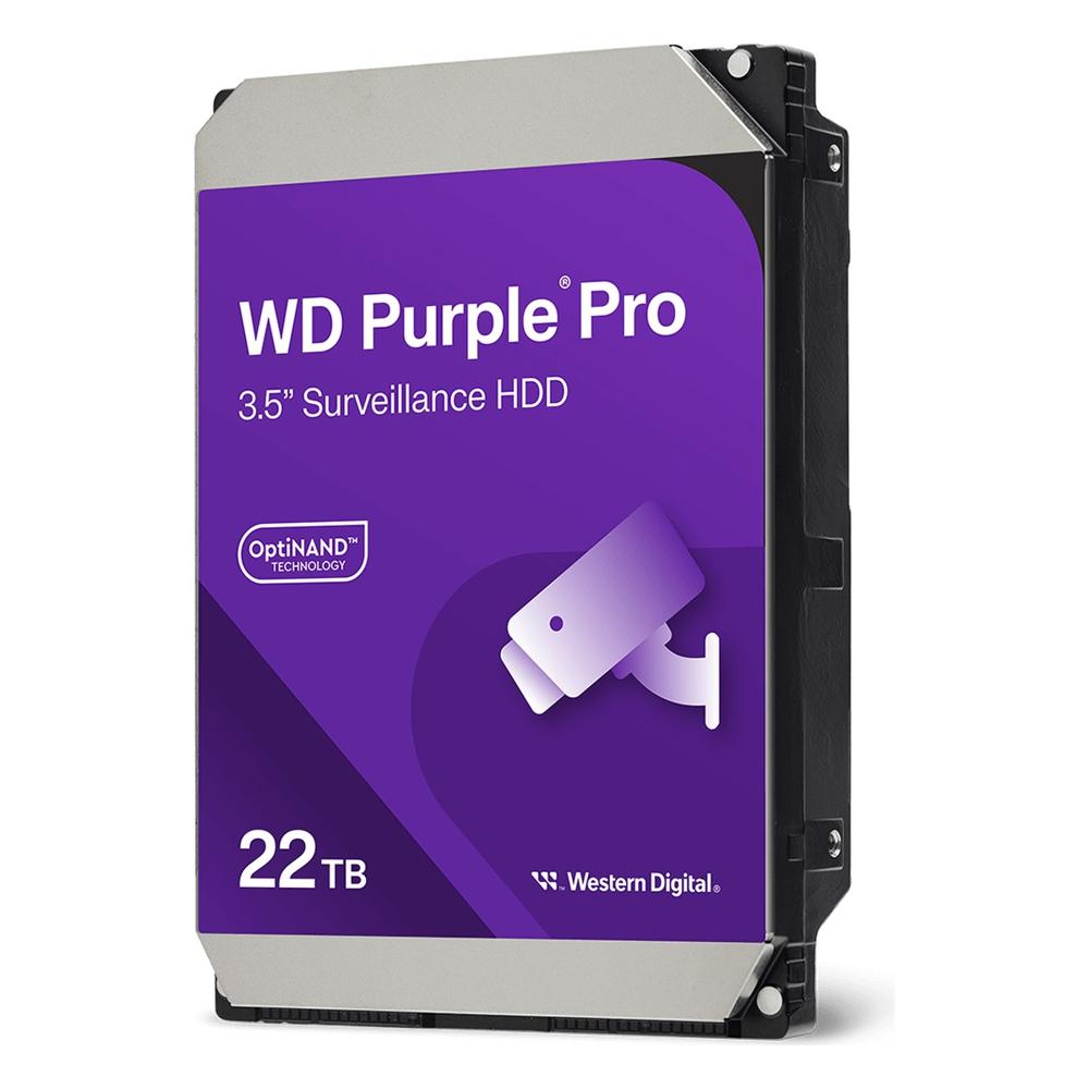 Disco Duro Interno Western Digital WD Purple Pro 22TB SATA 3.5 pulgadas 7200 RPM Morado
