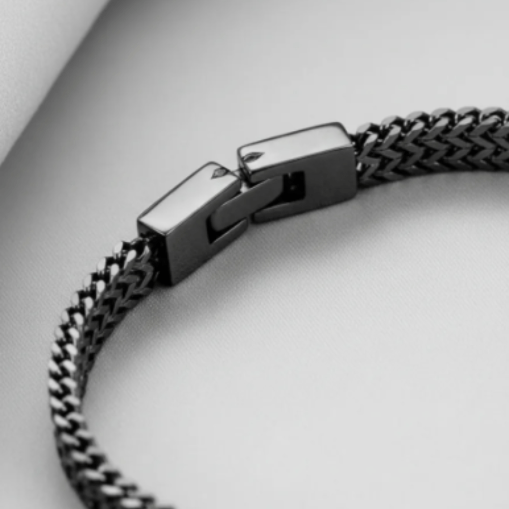 PULSERA COLA DE ZORRO NEGRO X 21CM