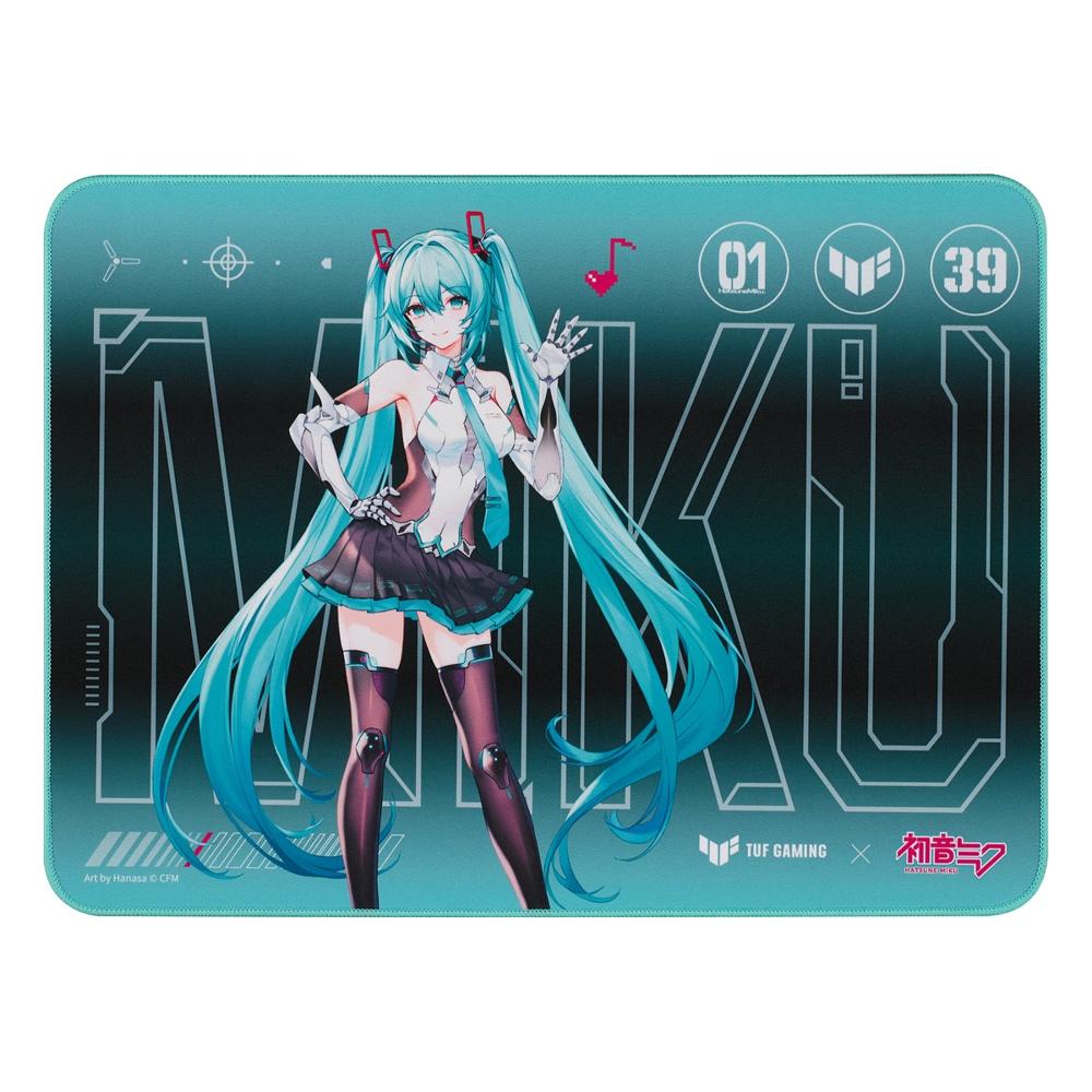 Mouse Pad Gamer ASUS TUF Gaming P1 Hatsune Miku Edition 36 x 26 cm Turquesa