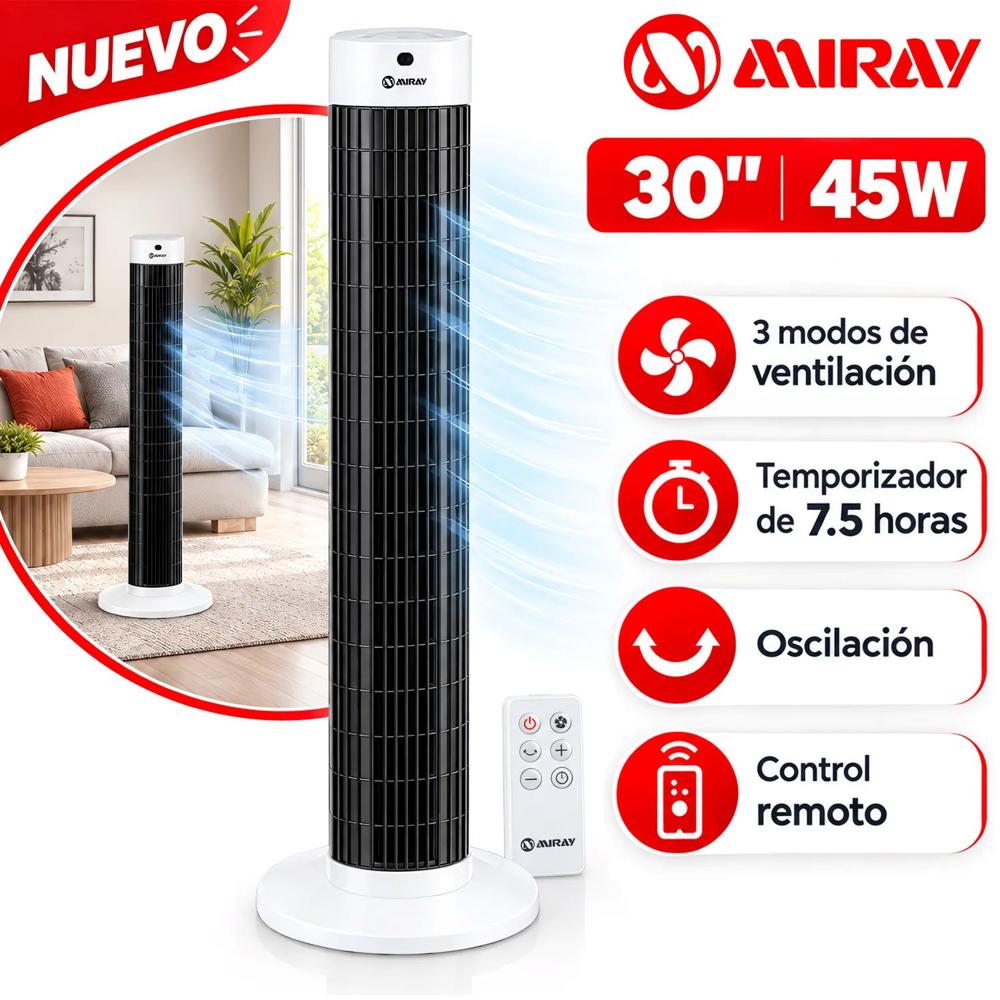 Ventilador Torre 30"" VMTT-1034R