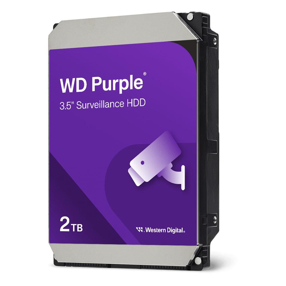 Disco Duro Interno Western Digital WD Purple 2TB SATA 3.5 pulgadas 5400 RPM Morado