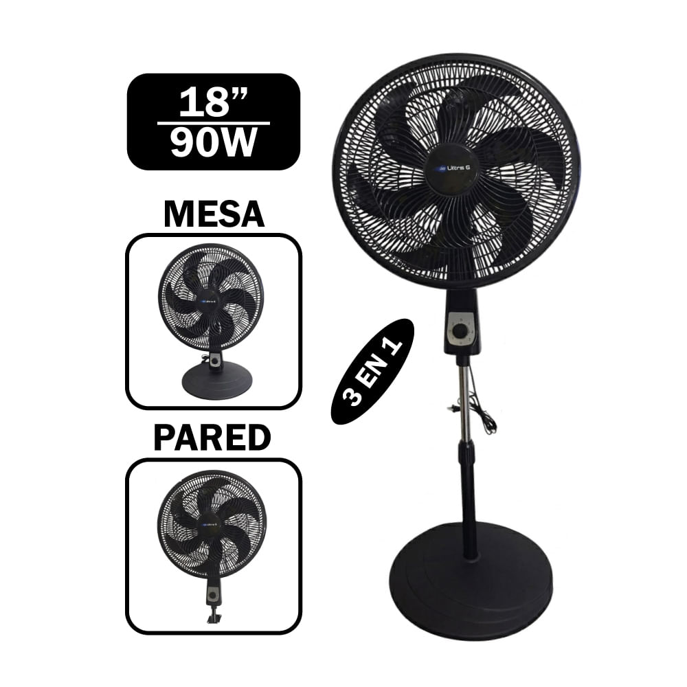 Ventilador Ultra-G SSF-1806 3 en 1 18 de 90w