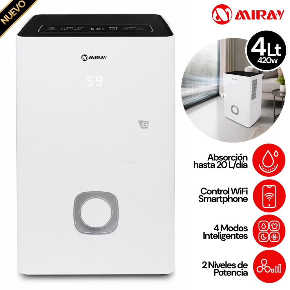 Deshumedecedor  DM 225W 4 L 25 a 30 m2