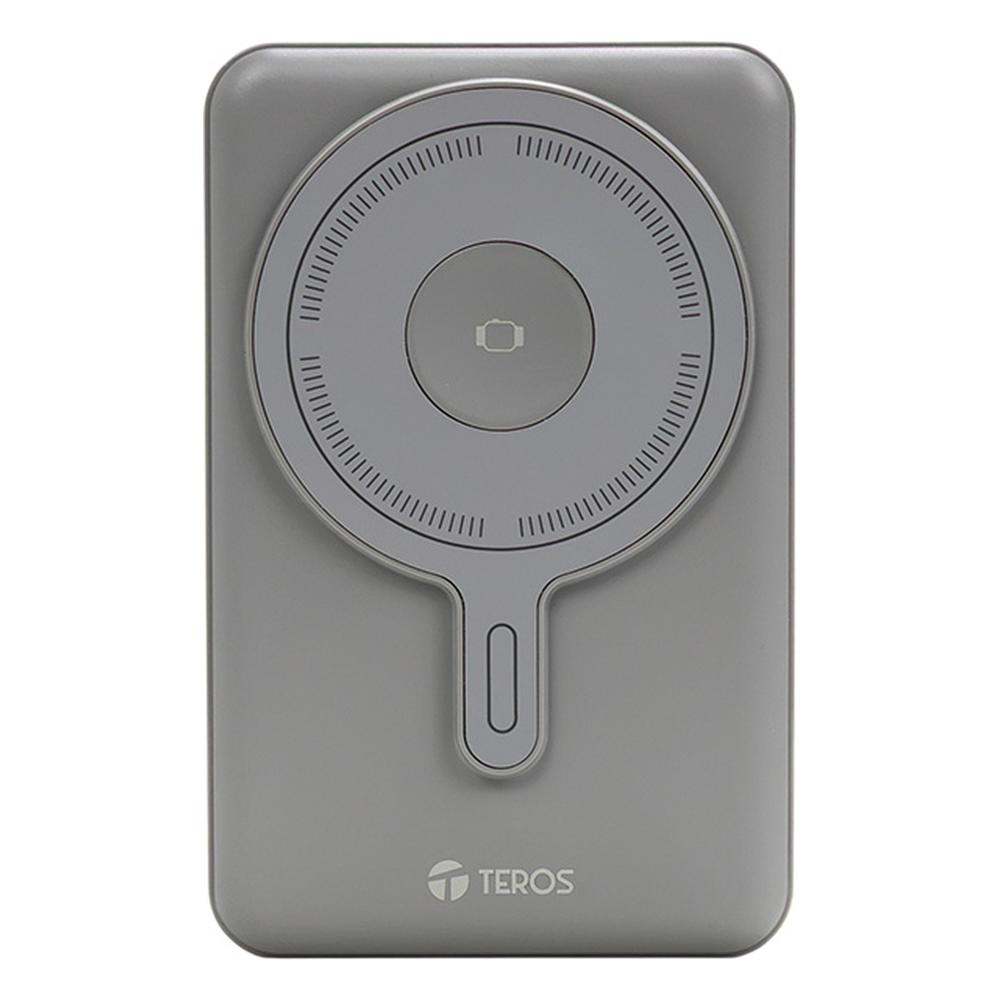 Powerbank Teros TE-7060GY 10000 mAh 22.5W Carga Inalámbrica Magnética Gris