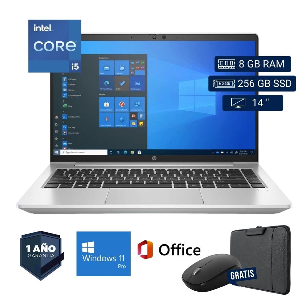 Laptop semi nueva HP ProBook 640 G8 Core i5 11va. 8GB RAM 256GB SSD 14pul. - Mouse - Funda