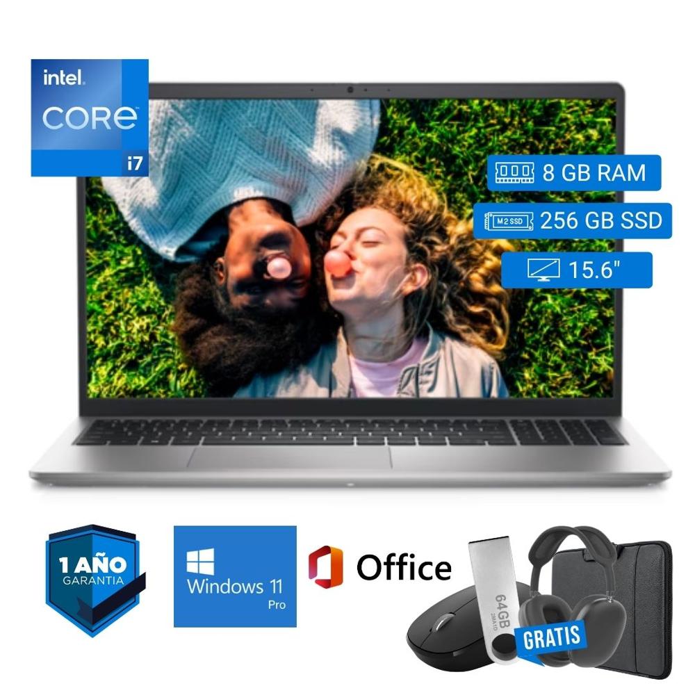 Laptop semi nueva Dell Latitude 3520 Core i7 11va 8GB RAM 256GB SSD 15.6pul - Mouse - Funda