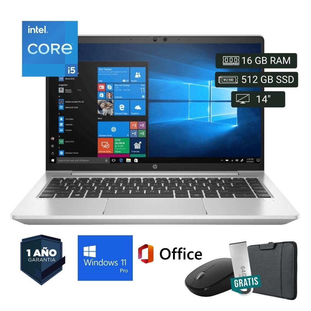 Laptop semi nueva HP ProBook 440 G9 Core i5 12va. 16GB RAM 512GB SSD 14pul. - Mouse - Funda - USB