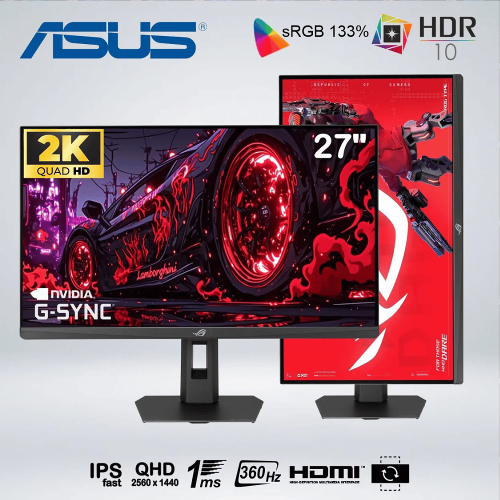MONITOR GAMER ASUS ROG STRIX XG27AQNGV 27'' IPS 2K 360HZ 1MS NVIDIA G-SYNC.