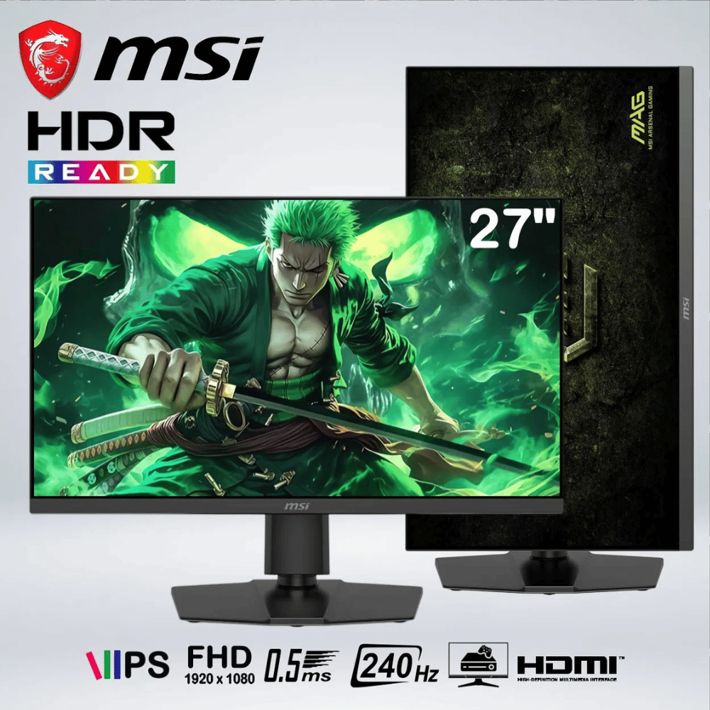 MONITOR GAMING MSI MAG 272PF X24 27'' FHD 240HZ 0.5MS IPS
