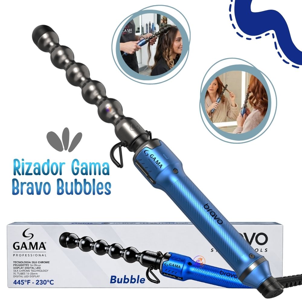 RIZADOR DE CABELLO GA.MA BRAVO BUBBLES