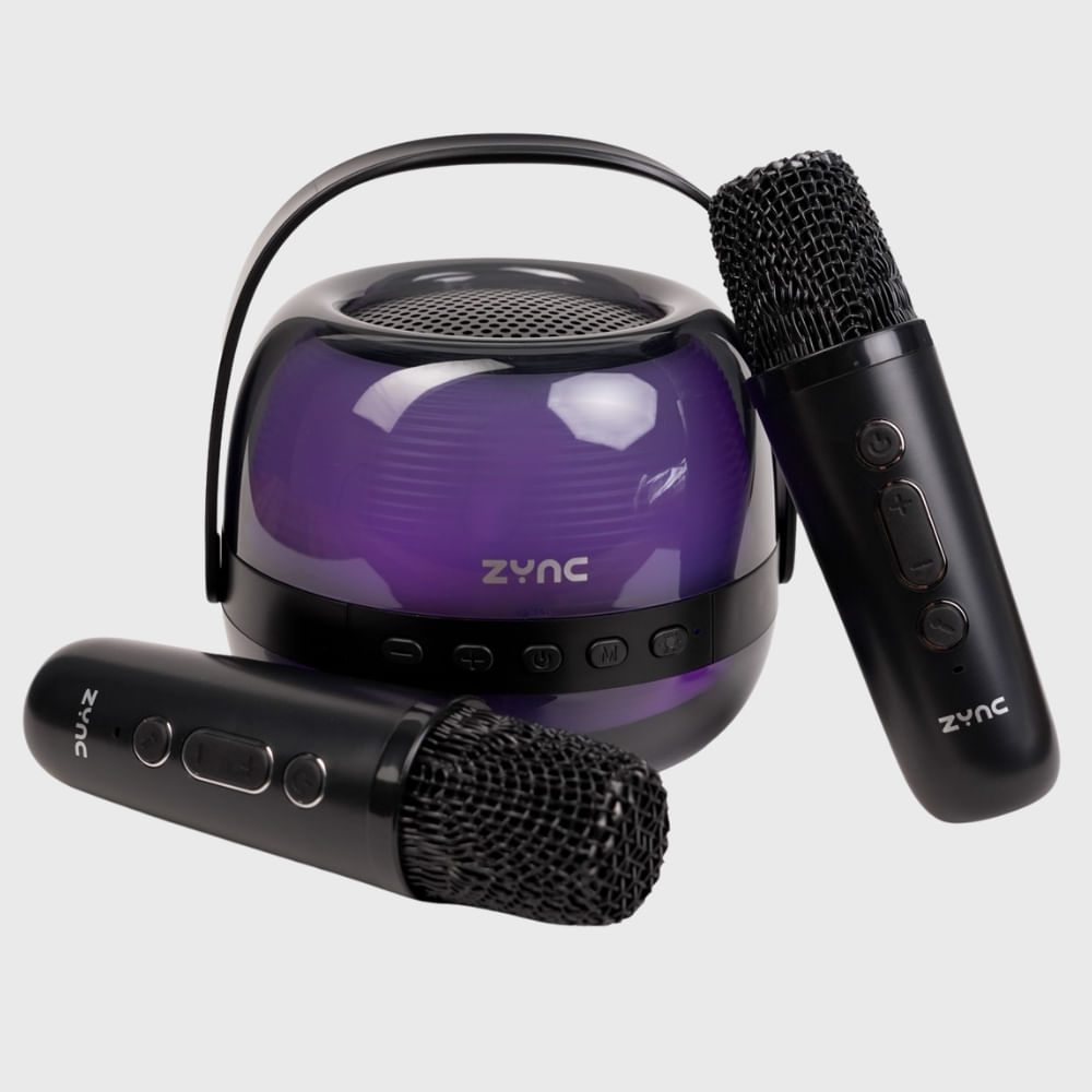 Mini Parlante Karaoke Bluetooth con 2 Micrófonos 8W ZYN-H885