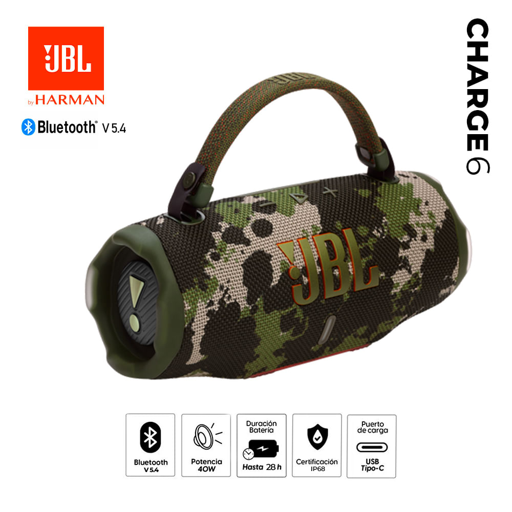 Parlante JBL Bluetooth CHARGE 6 45W