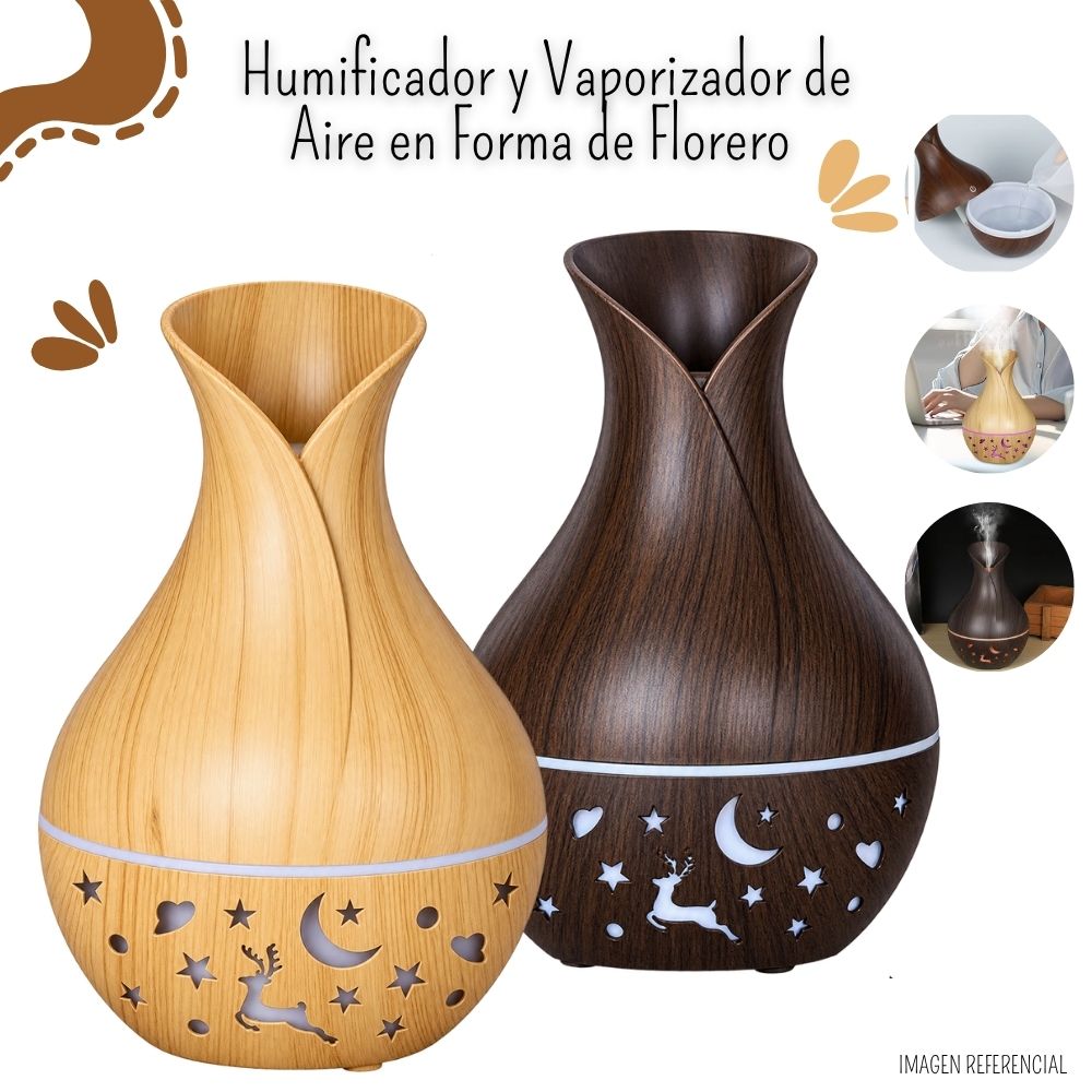 HUMIFICADOR Y VAPORIZADOR DE AIRE EN FORMA DE FLORERO