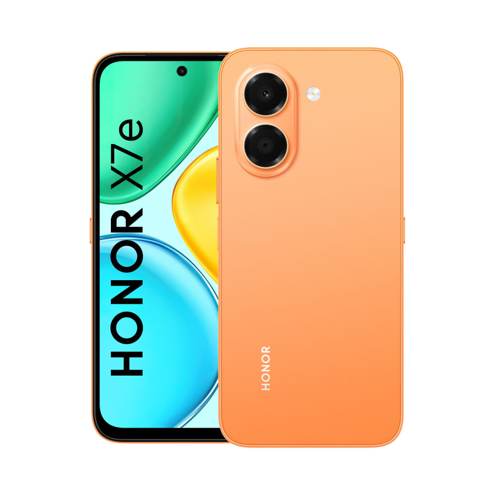 Celular Honor X7E 6GB + 256GB Sunrise Orange