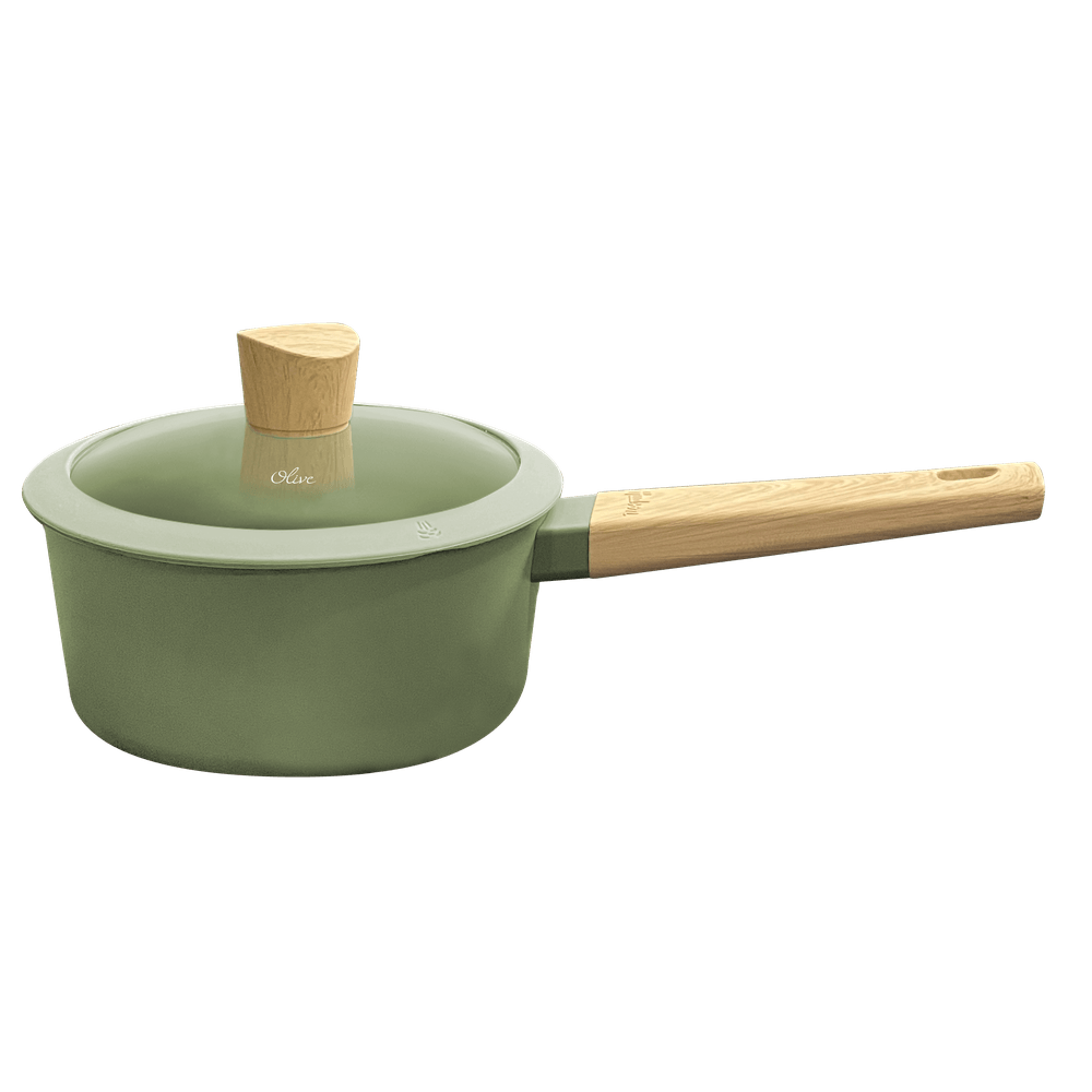 Cacerola Antiadherente Olive 18cm con Tapa HUDSON