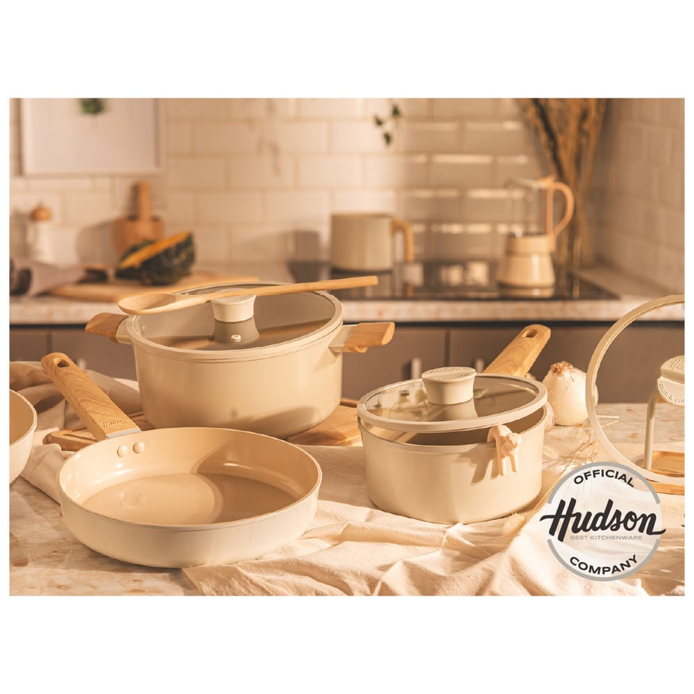Set de Ollas Antiadherente Cerámico 5 Piezas Harmony HUDSON