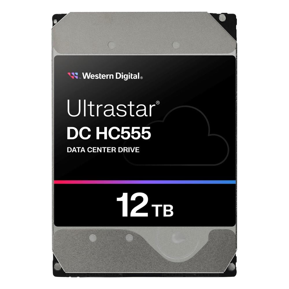 Disco Duro Interno Western Digital Ultrastar DC HC555 12TB SATA 3.5 pulgadas 7200 RPM Plateado