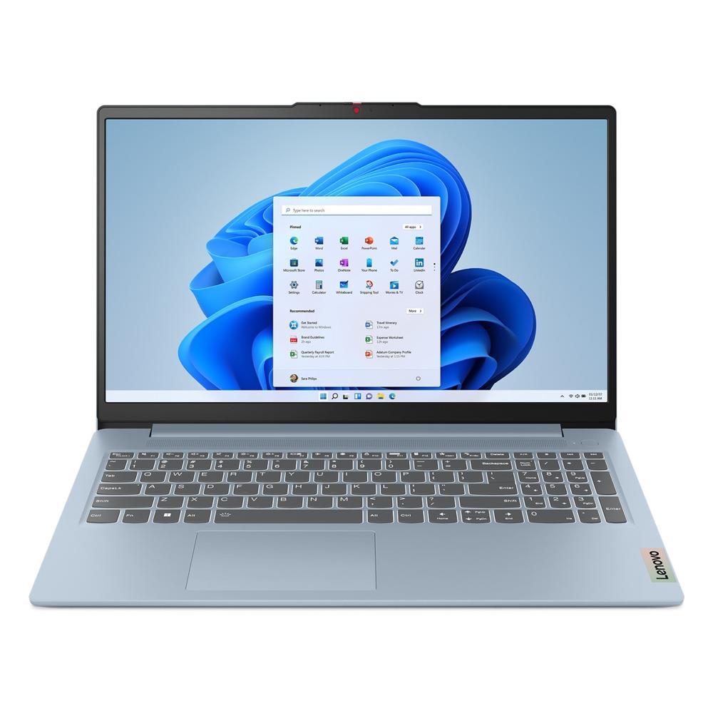 Laptop Lenovo IdeaPad Slim 3 15.6 pulgadas Core i3-N305 8GB 512GB SSD Sin Sistema Operativo Azul