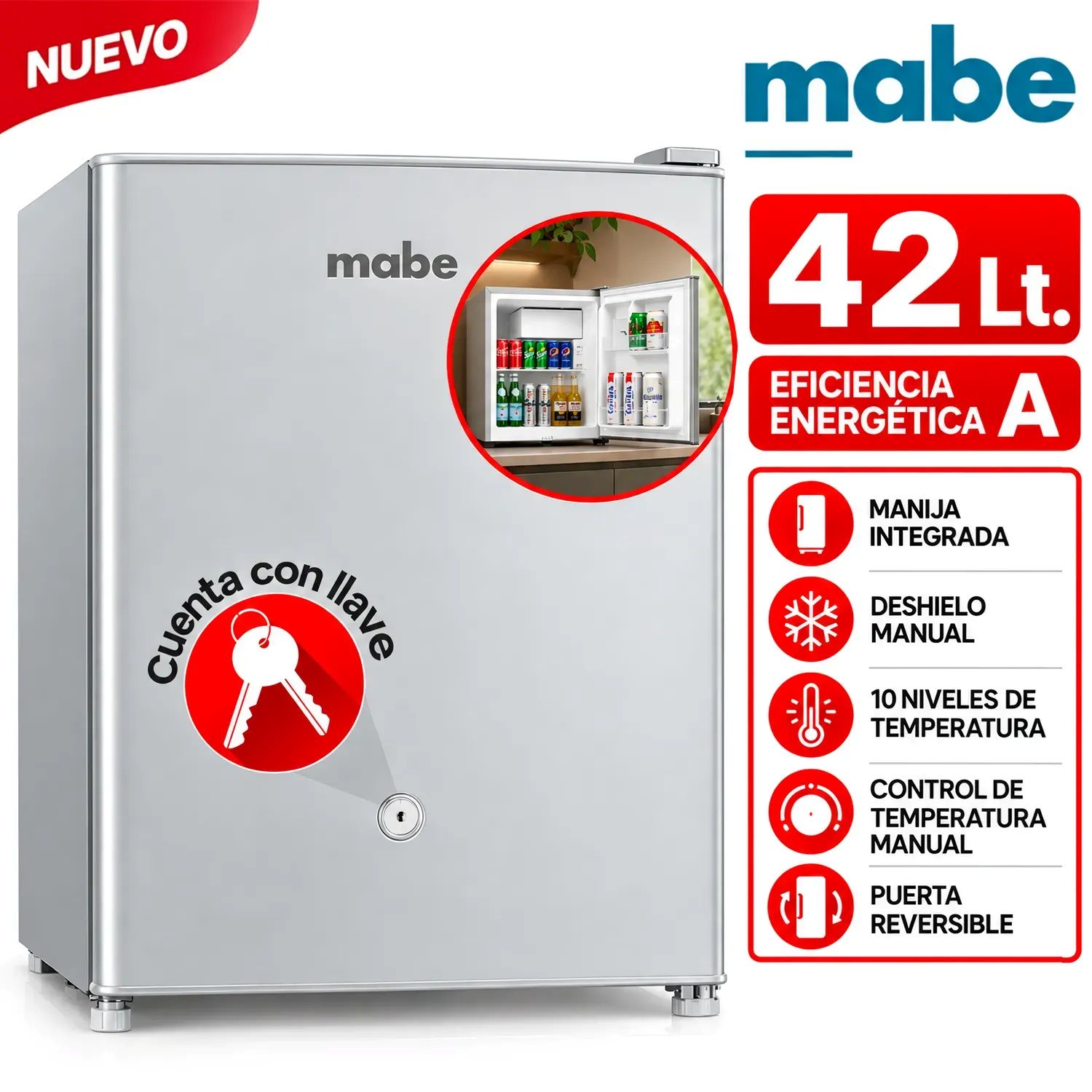 Frigobar 42 L Brutos Inox RMF02PRX1