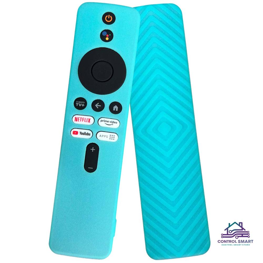 Funda de silicona Turquesa compatible con control Xiaomi TV Stick 4K
