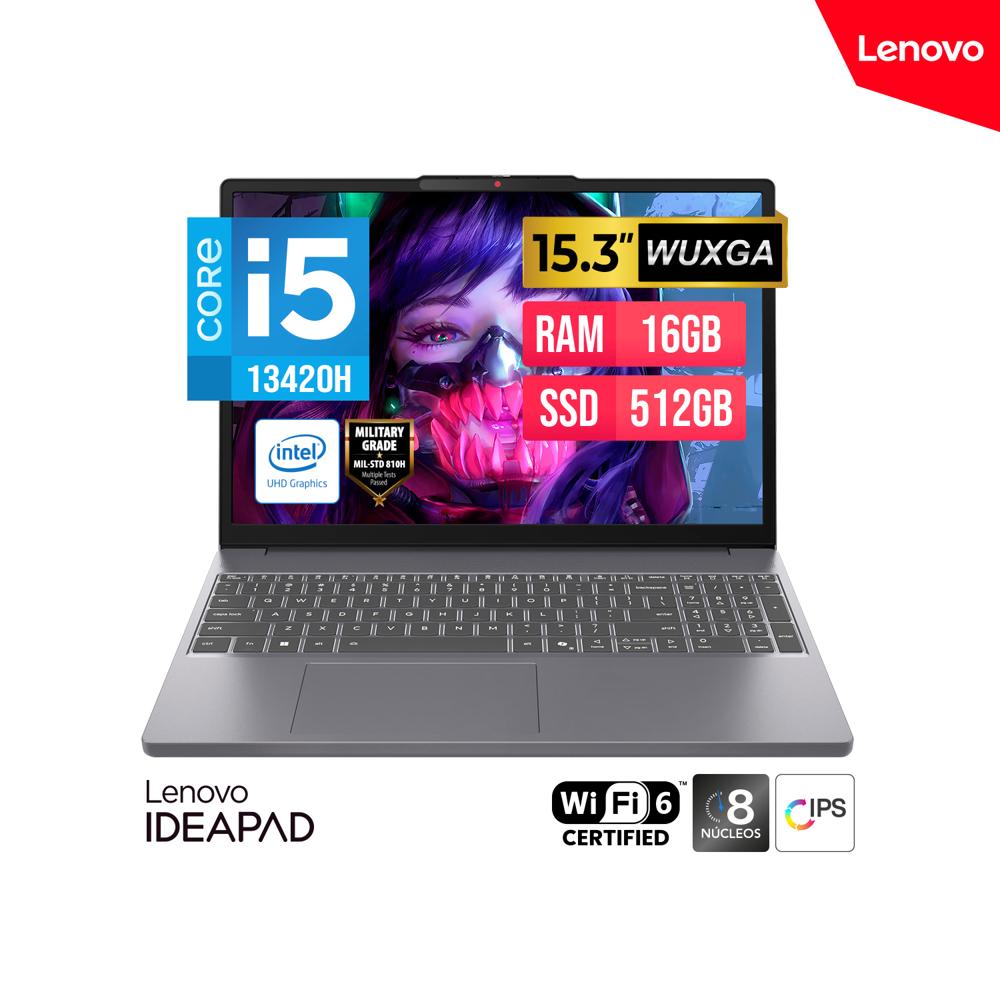 Laptop Lenovo IdeaPad Slim 3 15IRH10 i5 16GB 512GB SSD WUXGA