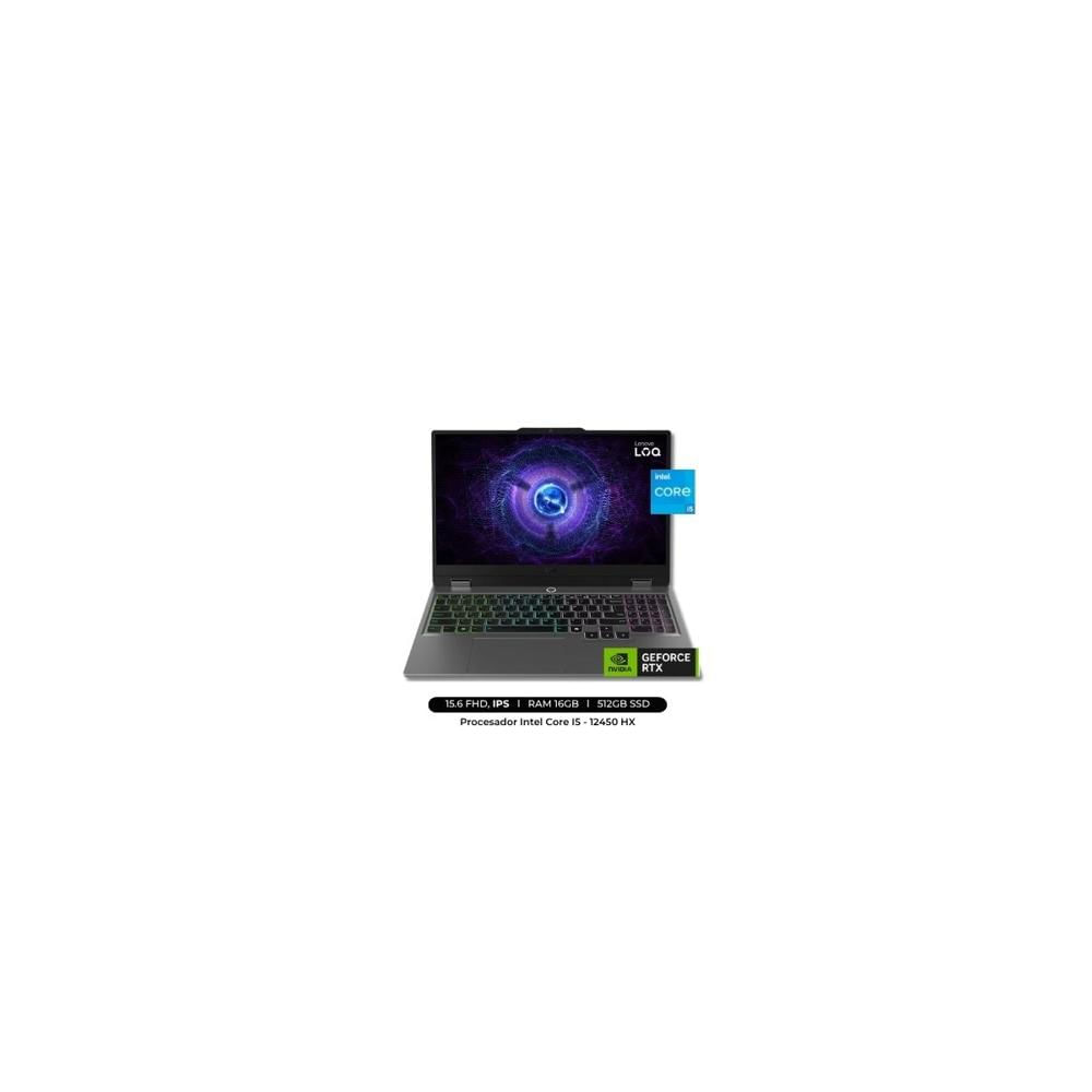 Laptop Lenovo Intel Core I5 - 12450 HX - RAM 16 GB - 512 GB SSD -IPS NVIDIA RTX 3050 6GB - FreeDOS