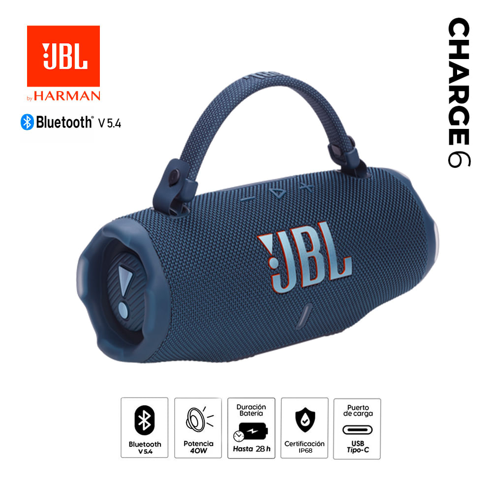 Parlante JBL Bluetooth CHARGE 6 45W