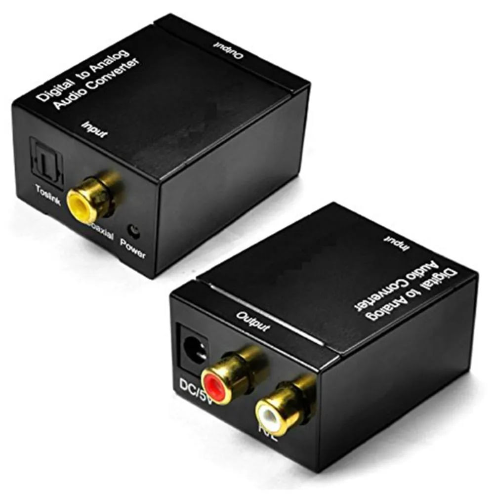 Conversor Convertidor Audio Optico Coaxial A Analogo Rca