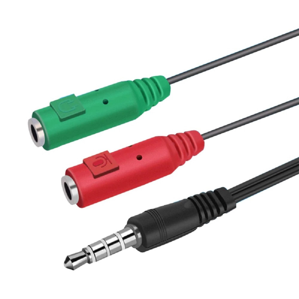Cable De 2 Jack 3.5 Mm Estéreo Audio Micro A  3.5mm Trrs