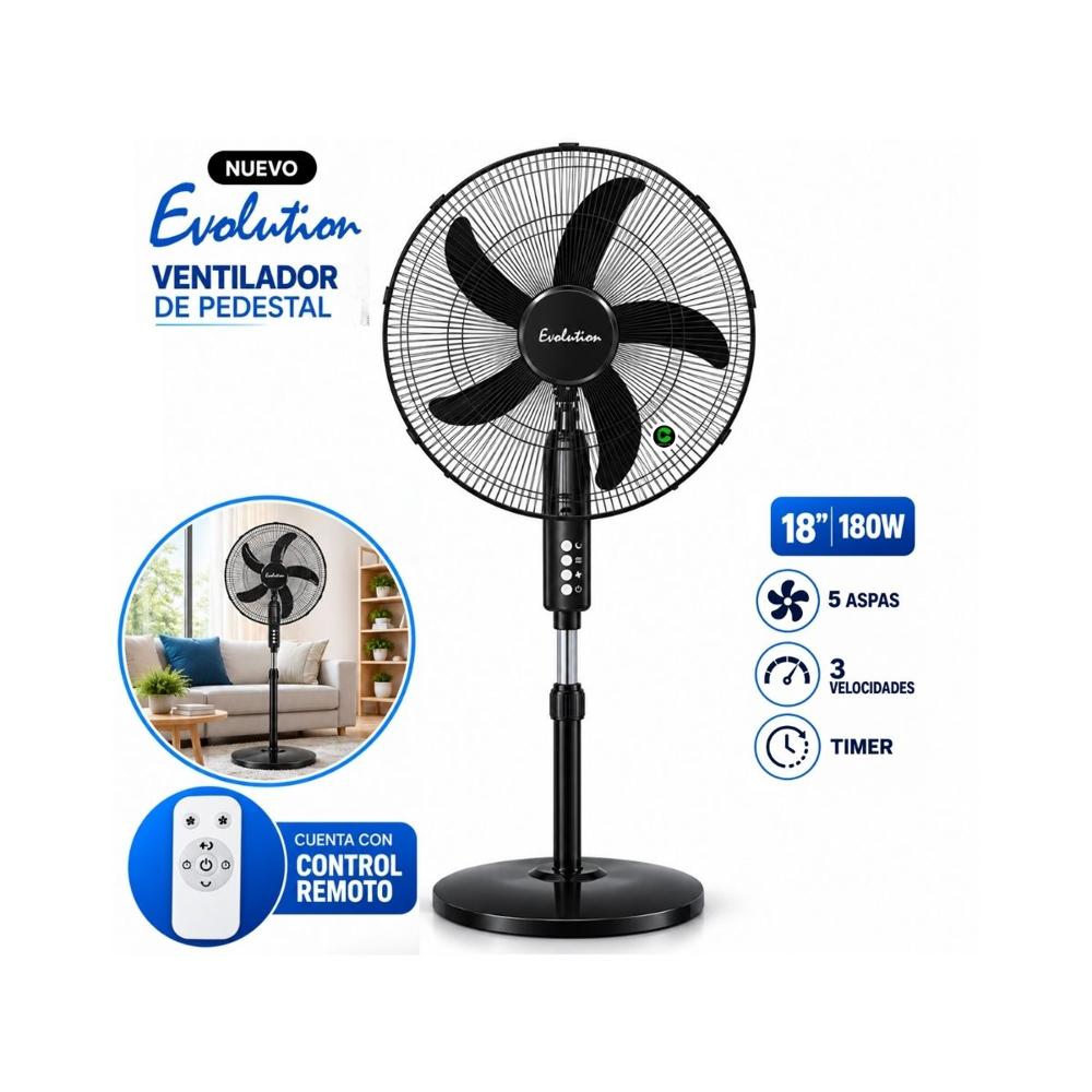 Ventilador de Pedestal Evolution 18 Pulgadas 180W FS45M1R
