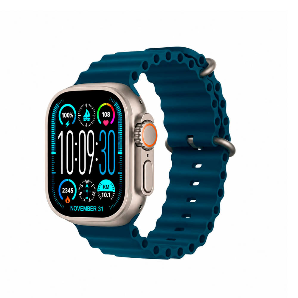 Smartwatch Laxasfit Ultra Max Serie 10 Recibe Llamadas Azul