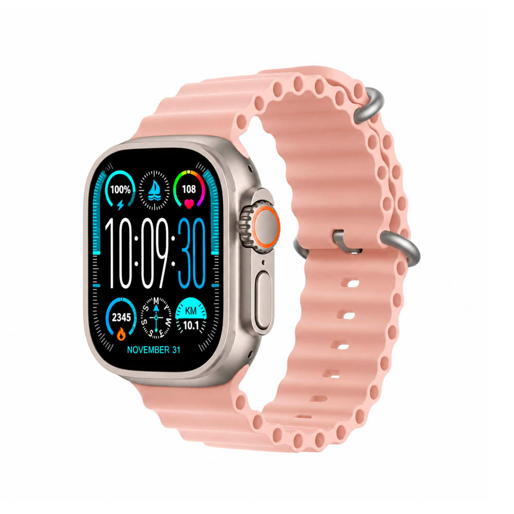 Smartwatch Laxasfit Ultra Max Serie 10 Recibe Llamadas Rosa